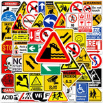 Autocollant "Attention" Shop Radiocommandé x50 - Mélange