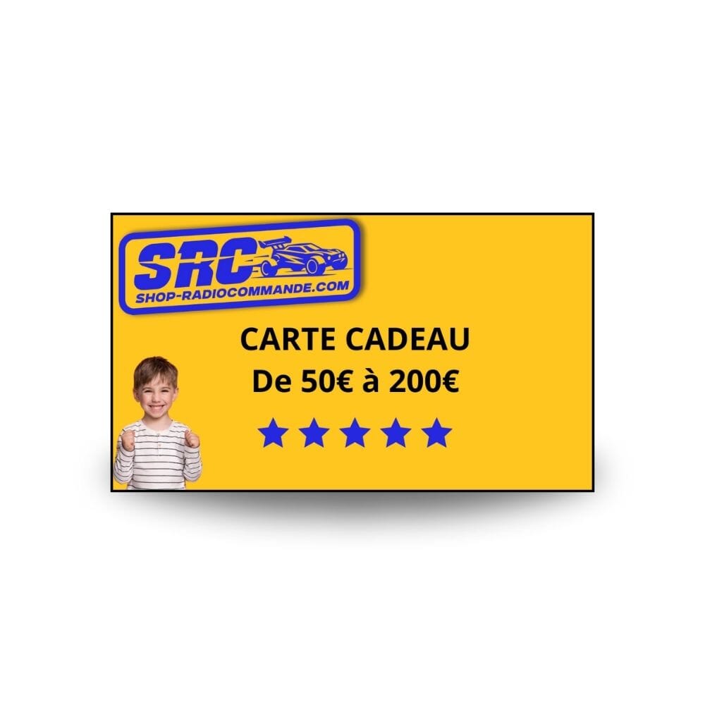 Carte cadeau 50 à 200€ Shop Radiocommandé
