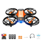 Drone 2.4 ghz Shop Radiocommandé Orange - 4k - 3 Batteries Oui