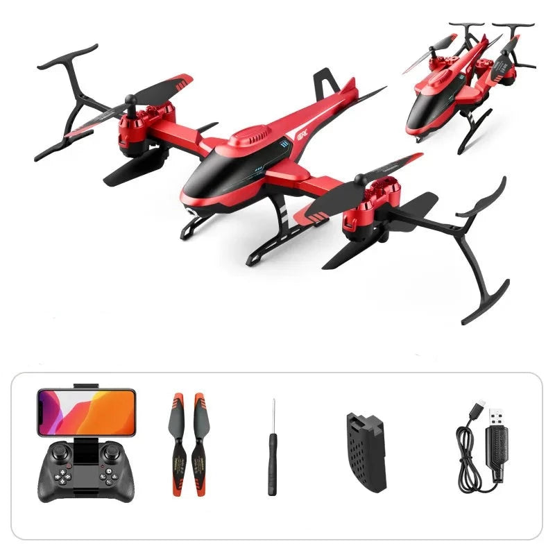 Drone jouet Shop Radiocommandé Rouge + 4K caméra