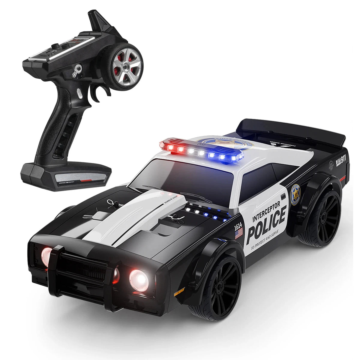 Voiture radiocommandée police Shop Radiocommandé Orange Version