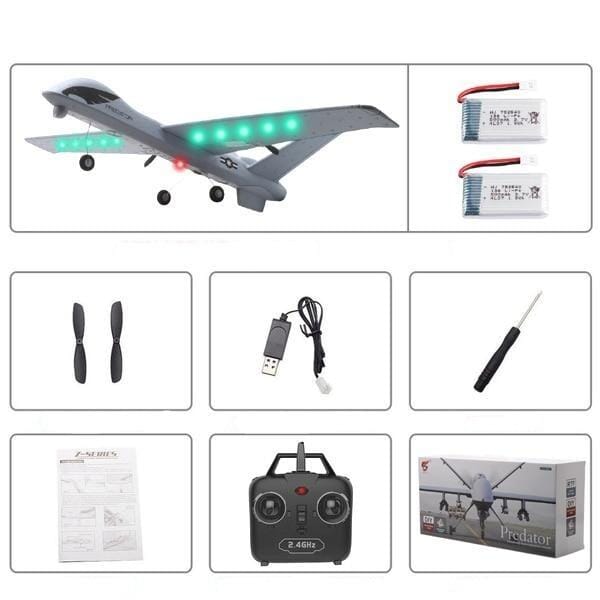 Avion rc jet Shop Radiocommandé 2 batteries option LED
