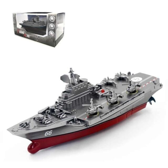 Bateau radio télécommandé Shop Radiocommandé Aircraft carrier Gris