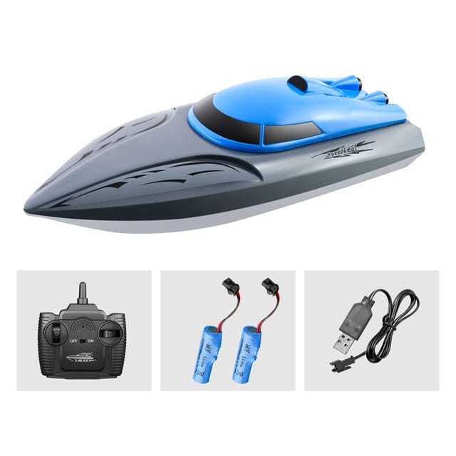 Bateaux rc prêt à naviguer Shop Radiocommandé Bleu 2 batteries