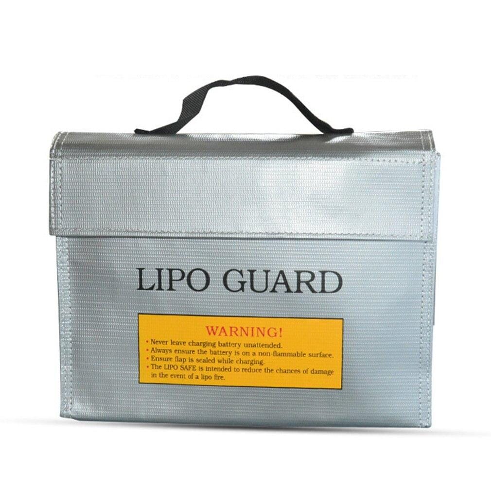 Sac de batterie Lipo ignifuge Sac de sécurité Garde-corps antidéflagrant Sac  pour lipo charge et stockage de la batterie 7.87x4.33x5.9inch