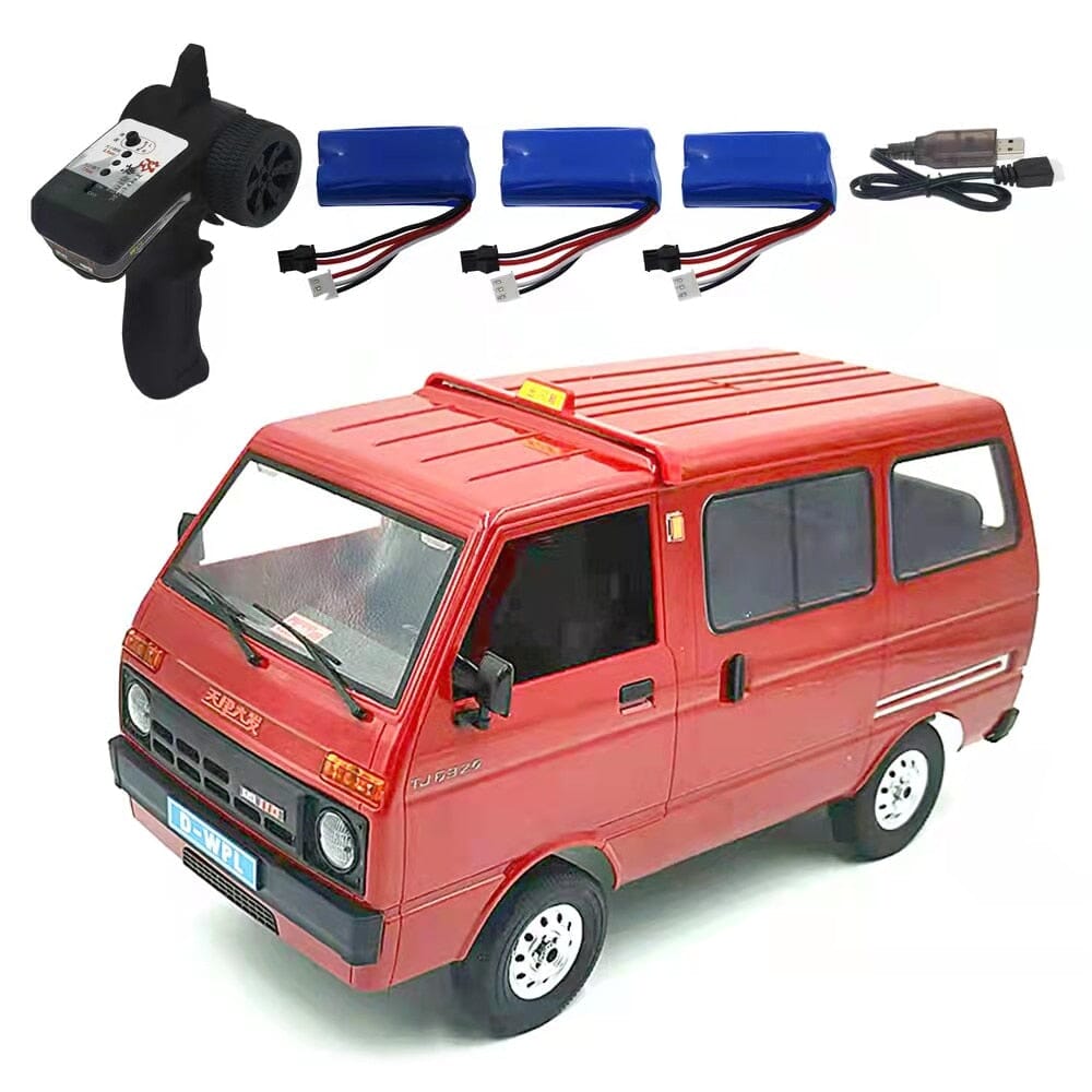 Camion rc télécommandé Shop Radiocommandé Rouge - 3 batteries