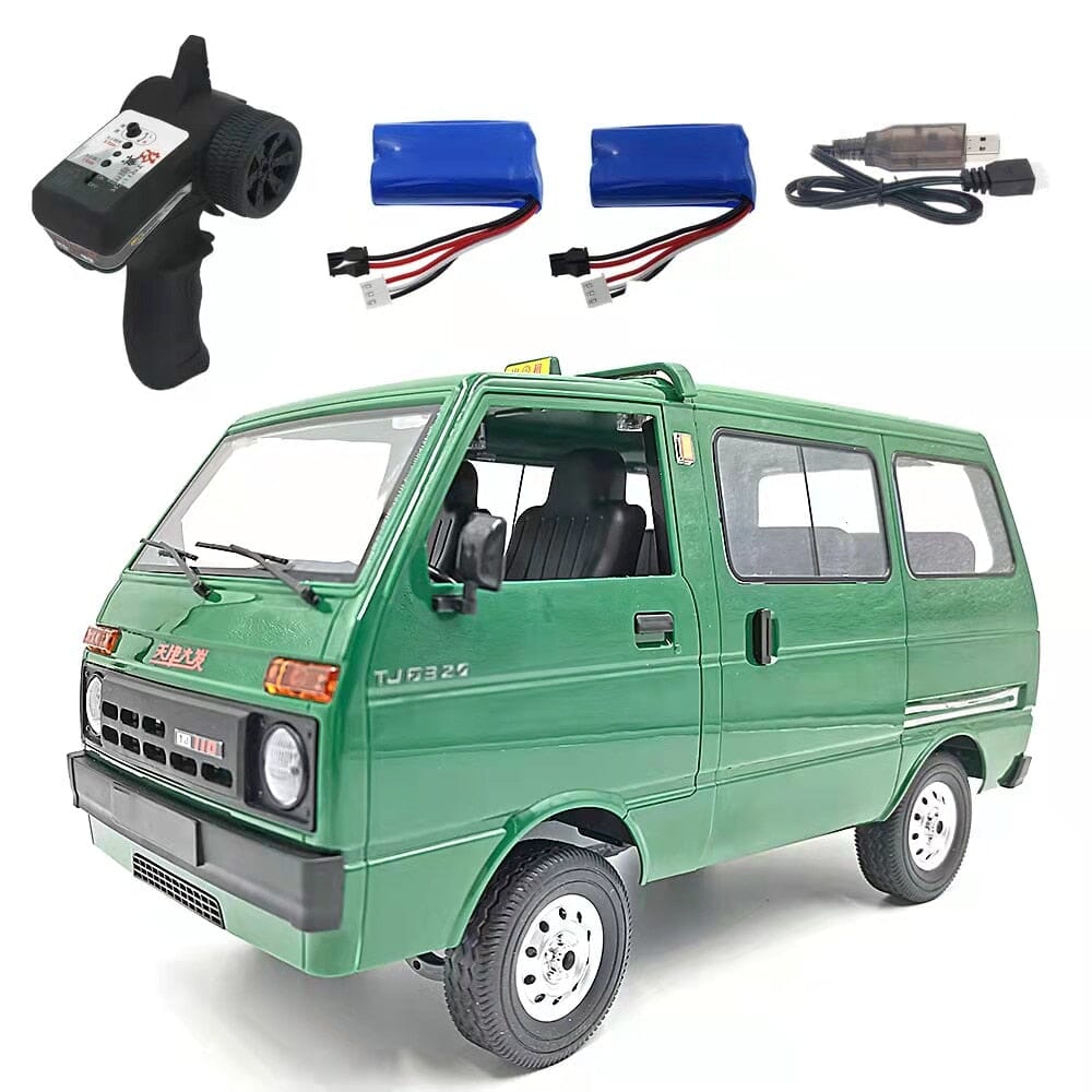 Camion rc télécommandé Shop Radiocommandé Vert - 2 batteries