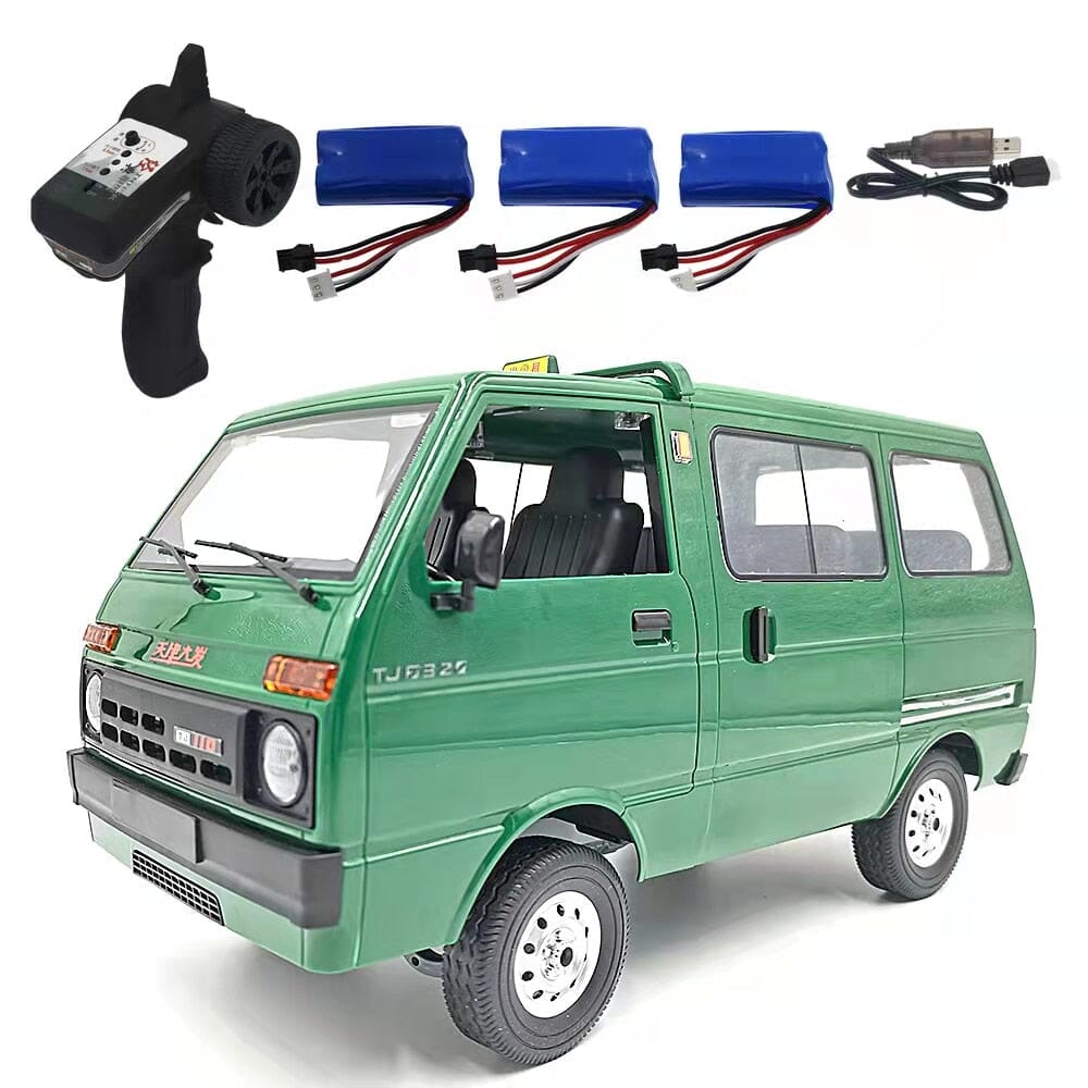 Camion rc télécommandé Shop Radiocommandé Vert - 3 batteries