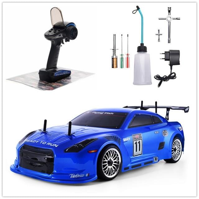 Essence voiture rc Shop Radiocommandé Pack Complet - Bleu Oui