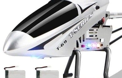 hélicoptère télécommandé grande taille Shop Radiocommandé Argent - 2 batteries