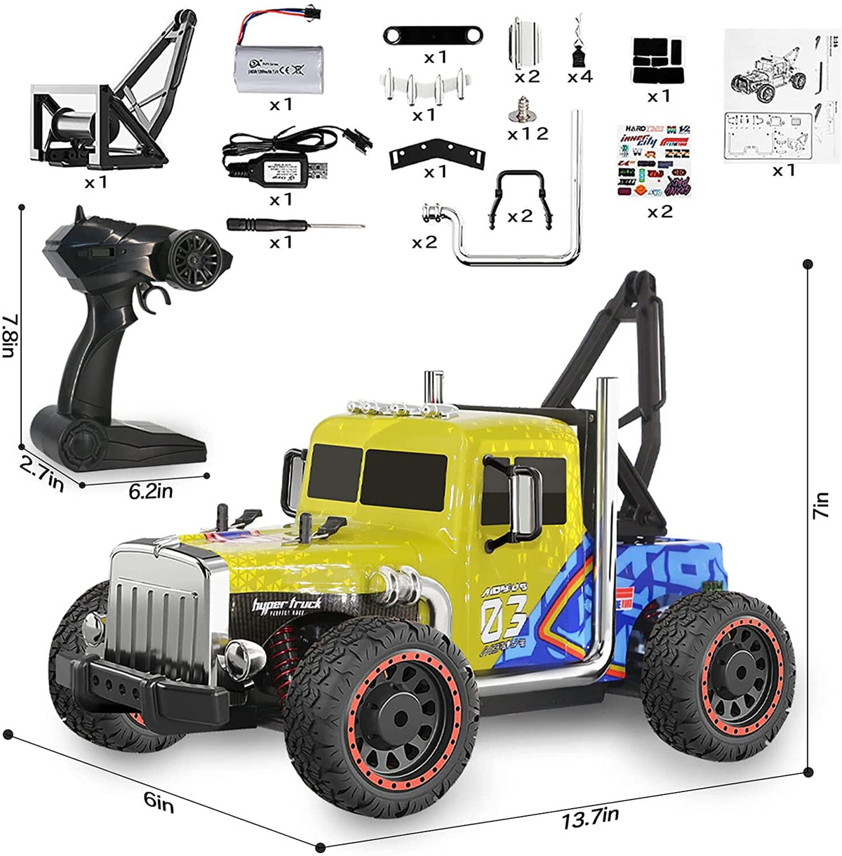 Jouet camion semi remorque radiocommande Shop Radiocommandé