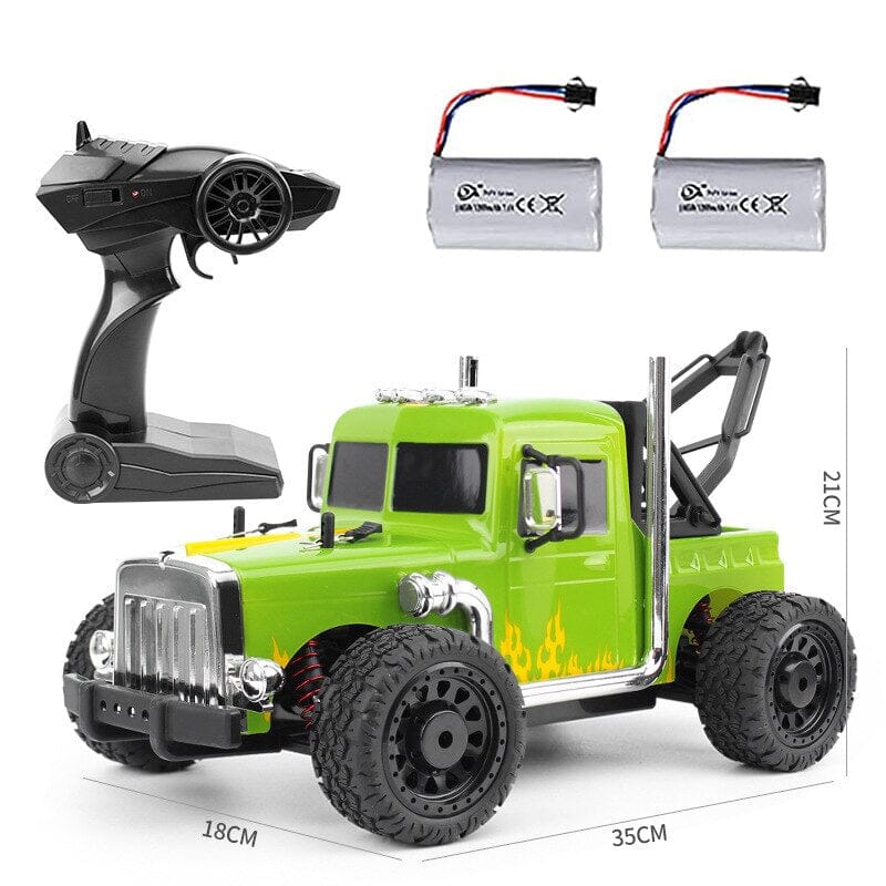 Jouet camion semi remorque radiocommande Shop Radiocommandé Vert Oui