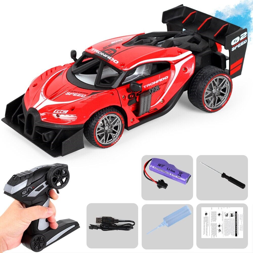 Voiture télécommandée 1:18 Shop Radiocommandé Rouge - 1 batterie