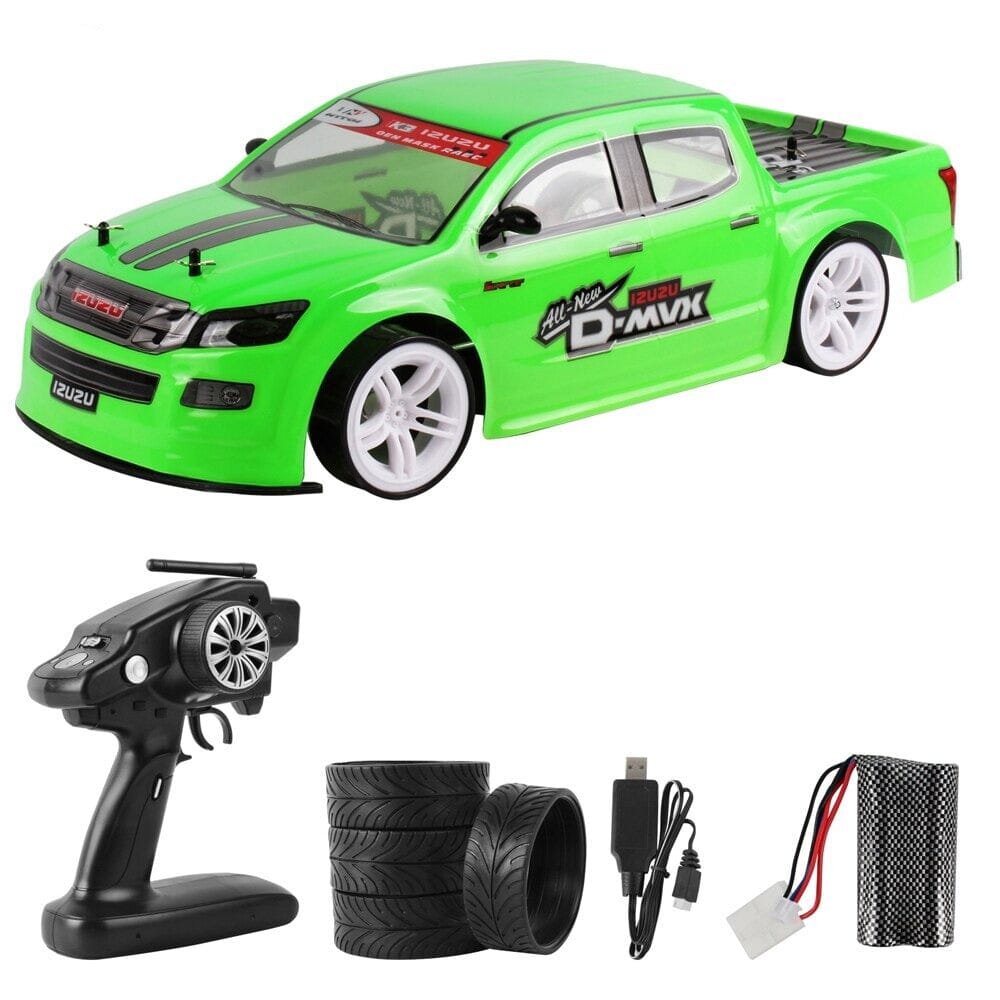 Voiture télécommandée 60 km Shop Radiocommandé Vert + 1 batterie