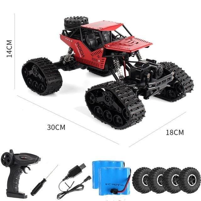 Voiture télécommandée à chenille Shop Radiocommandé Pack rouge 2 batteries