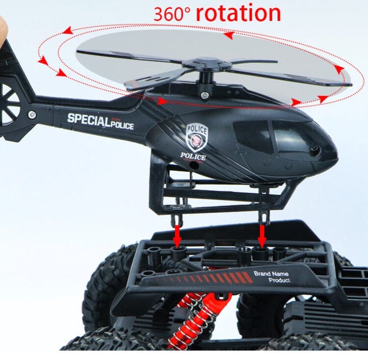 Voiture télécommandée avec hélicoptère intégré Shop Radiocommandé