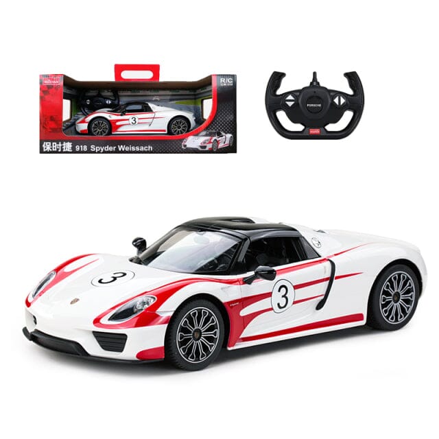 Voiture télécommandée Porsche 918 Spyder Shop Radiocommandé Blanc