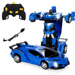 Voiture télécommandée qui se transforme en robot Shop Radiocommandé Bleu Oui