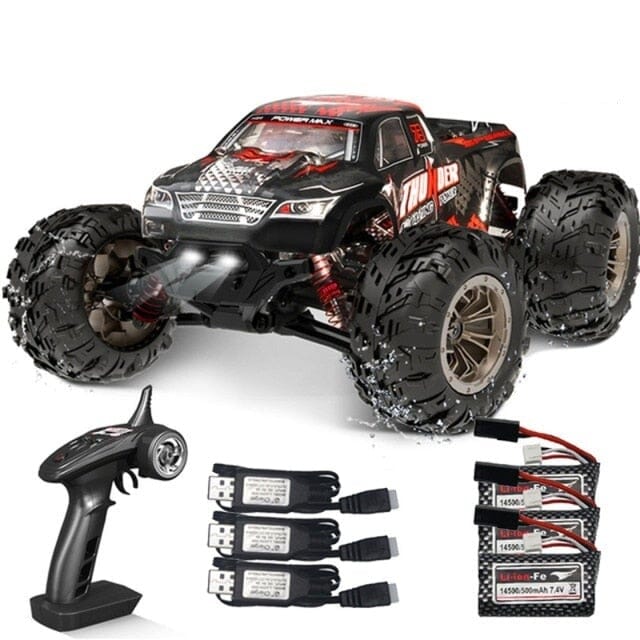 Voiture télécommandée rapide tout terrain Shop Radiocommandé Rouge - 3 batteries Oui