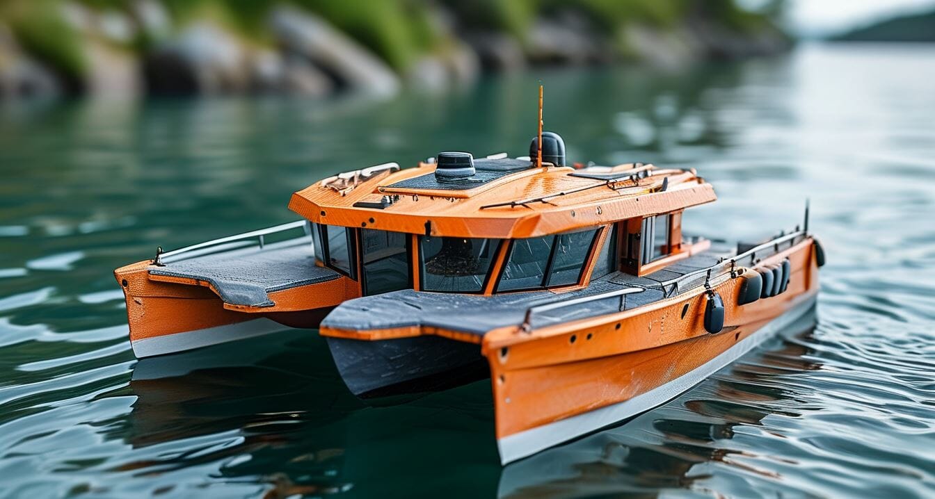 Comment fabriquer un bateau catamaran télécommandé Image
