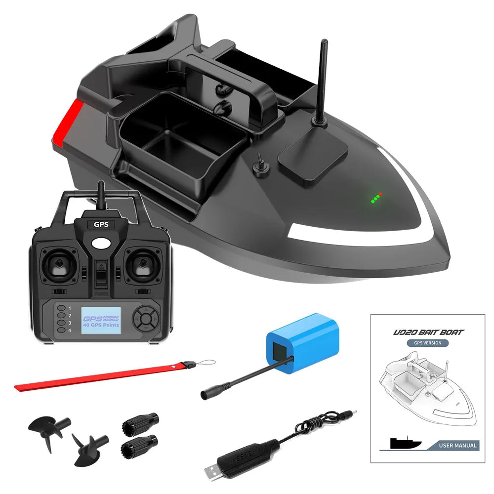 Bateau radiocommandé pour la pêche en mer Shop Radiocommandé Type A + Batterie 5200 mAH Oui