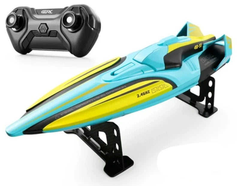 Bateau télécommandé de course Shop Radiocommandé Vert + 1 batterie