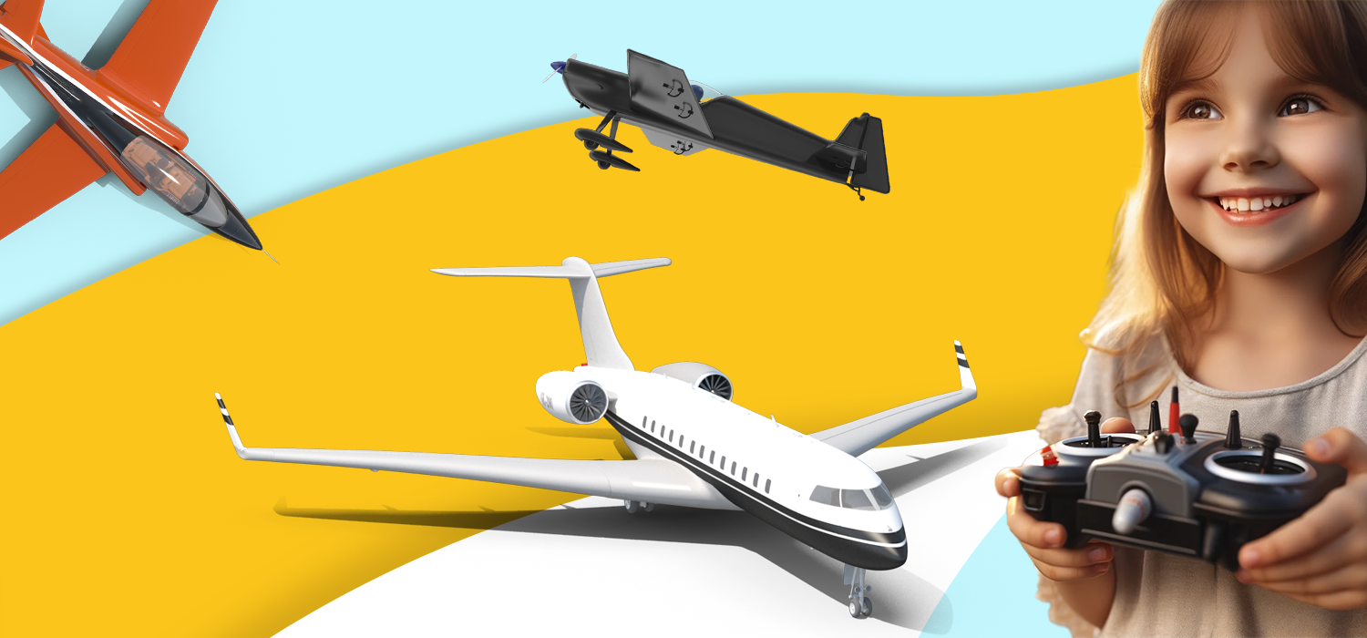 retrouvez notre collection d'avion télécommandé pour jouer en intérieur ou en extérieur