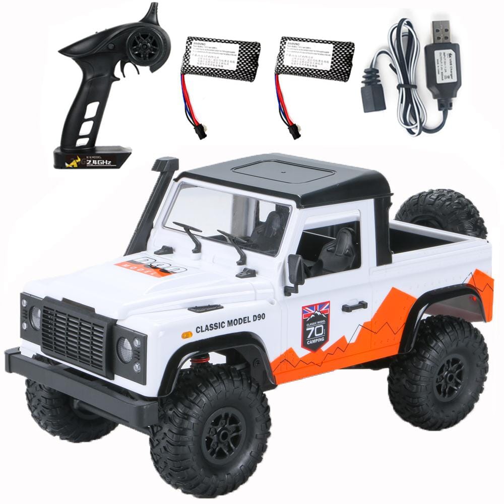 4x4 télécommandée Shop Radiocommandé Blanc 2 batterie