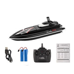 Bateau rc rapide Shop Radiocommandé Noir - 2 batteries