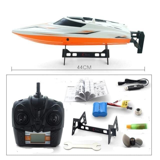 Bateau radiocommandé haute vitesse pour piscines et lacs, navigation Bateau radiocommandé haute vitesse pour piscines et lacs, navigation