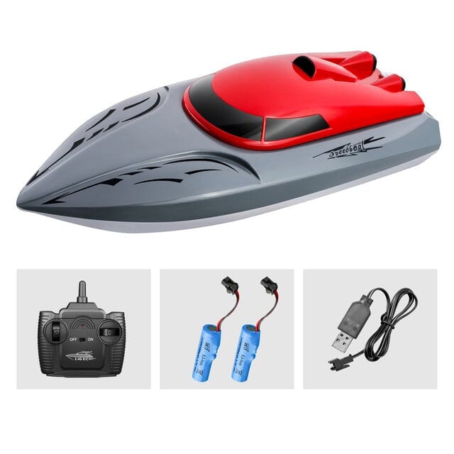 Bateaux rc prêt à naviguer Shop Radiocommandé Rouge 2 batteries