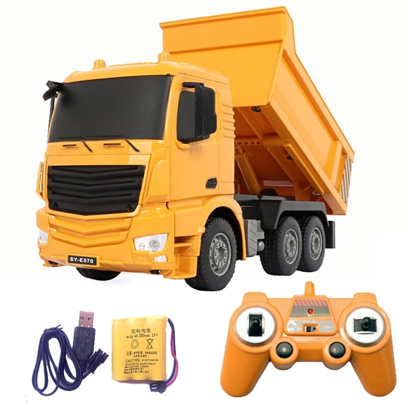 Camion RC HUINA 1/18 19CH 1501 770S en alliage, tracteur télécommandé 2.4G avec lumières et sons, jouet de chantier 26 Camion RC HUINA 1/18 19CH 1501 770S en alliage, tracteur télécommandé 2.4G avec lumières et sons, jouet de chantier 26
