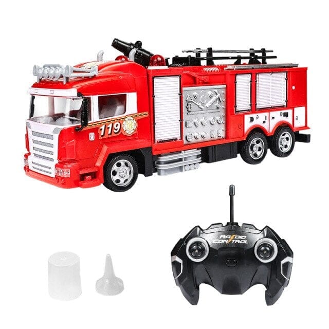 Camion de pompier télécommandé échelle rotative extensible R/C Sound Light  Sirène