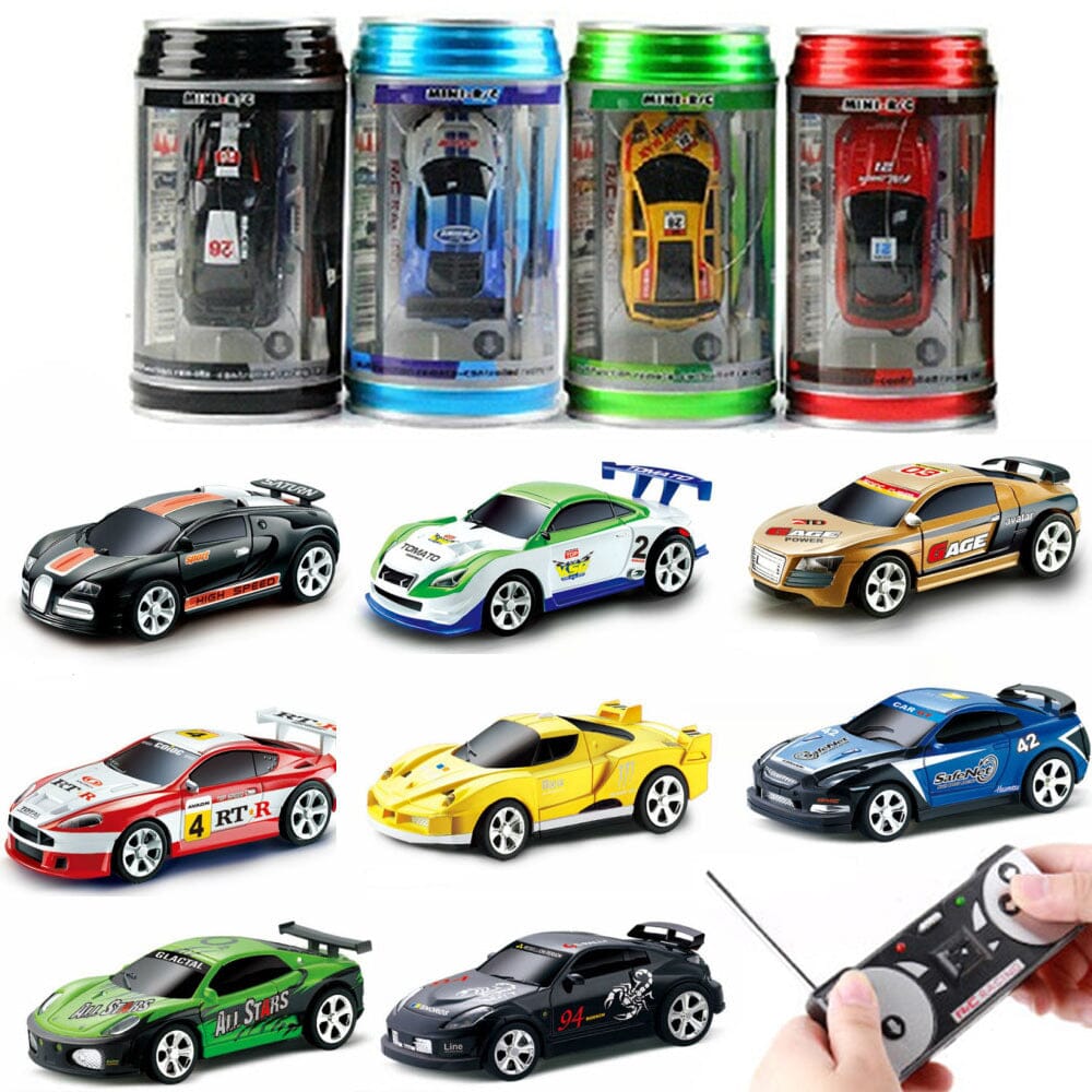 Mini Voiture RC Drift TGKYK – 1:64, 4WD, éclairage LED, Charge USB – Noire – Cadeau à Partir De 3 Ans