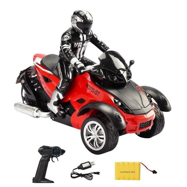 Moto télécommandée 25 km/h Shop Radiocommandé Rouge