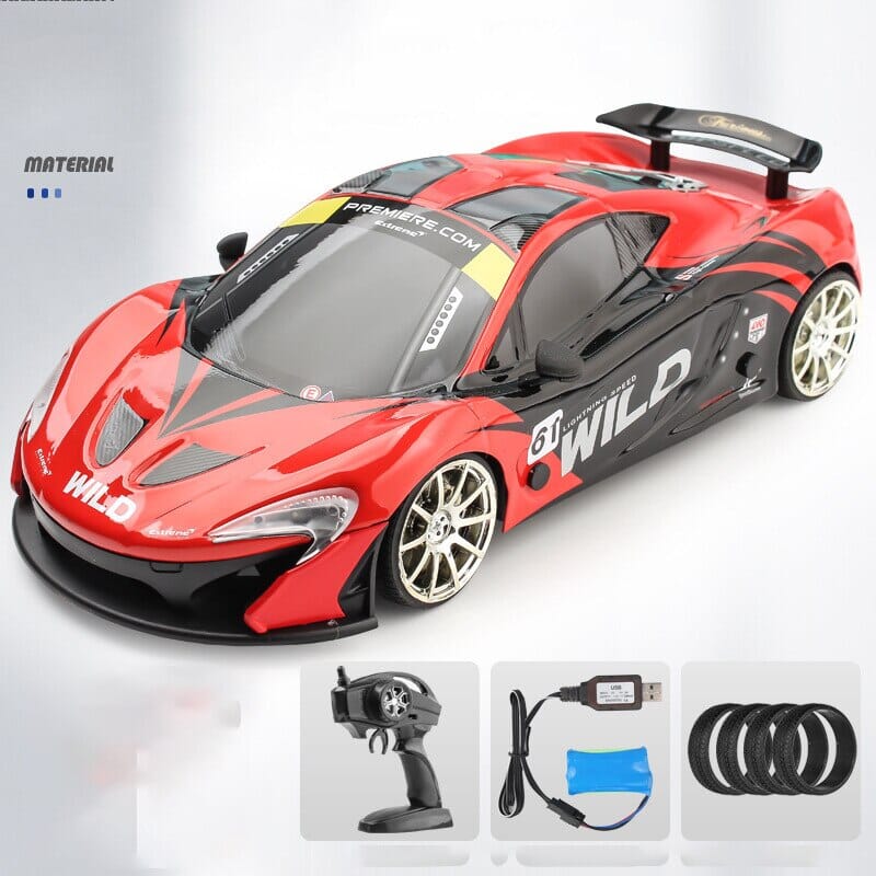 Lot De 4 Pneus De Drift – IBlivers – Pour Voiture RC 1/14 – Bleue Ou Police – Compatibilité Exclusive