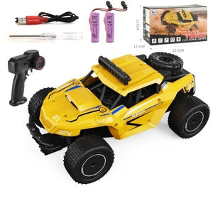 Super voiture rc Shop Radiocommandé Jaune - 2 batteries 