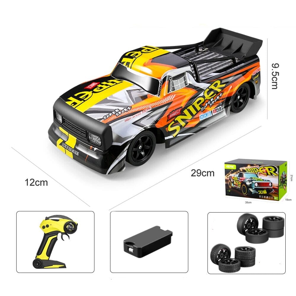 Voiture rc 30 km/h Shop Radiocommandé Jaune - 1 batterie