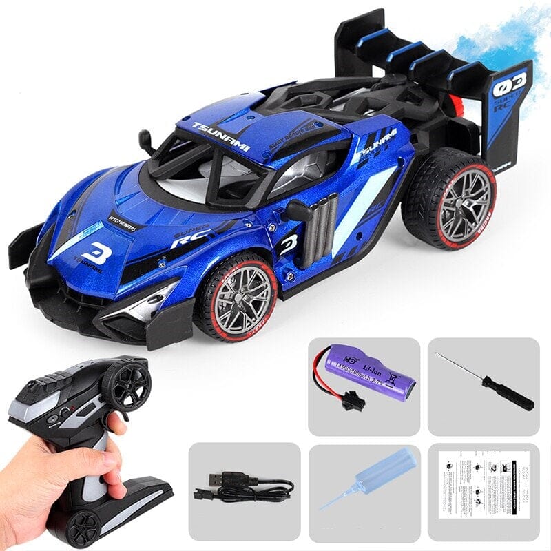 Voiture télécommandée 1:18 Shop Radiocommandé Bleu - 1 batterie