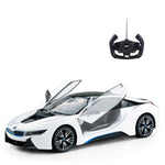 Voiture télécommandée BMW i8 portes ouvrantes Shop Radiocommandé Blanc 