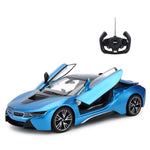 Voiture télécommandée BMW i8 portes ouvrantes Shop Radiocommandé Bleu 