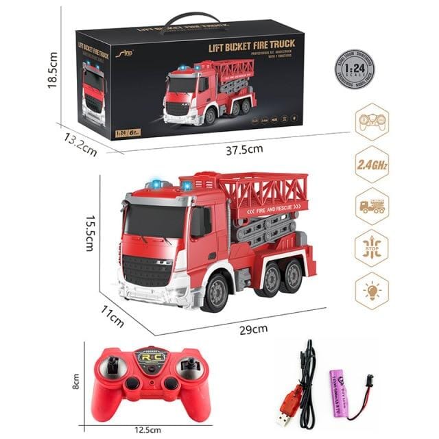 SUPER RC Voiture lumière Telecommande Camion Pompier Mini Rechargeable  Grande Vitesse Pot Jouet Enfant TYPE D - Cdiscount Jeux - Jouets