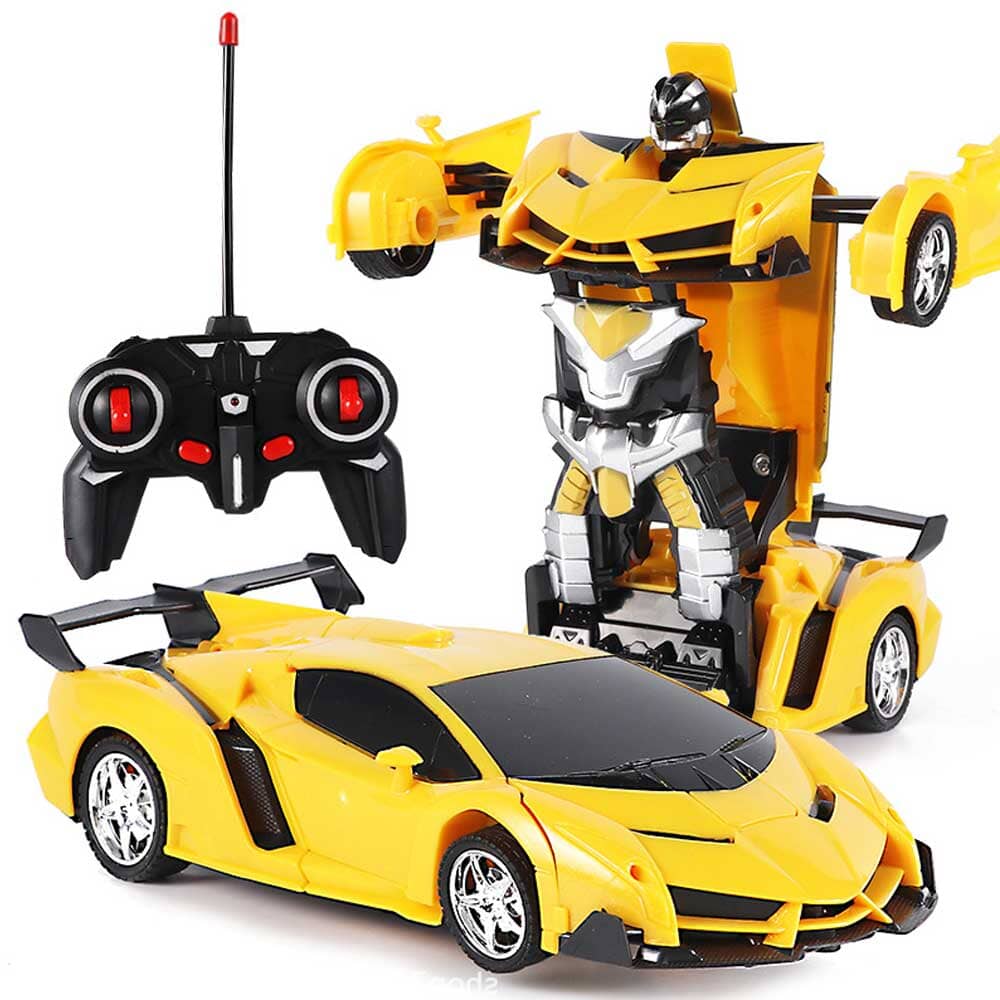 Voiture télécommandée qui se transforme en robot Shop Radiocommandé Jaune Oui