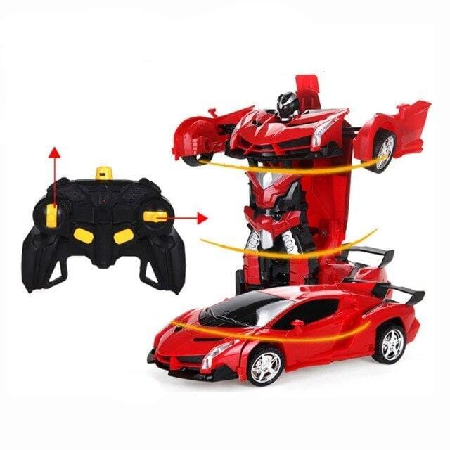 Voiture télécommandée qui se transforme en robot Shop Radiocommandé Rouge Oui