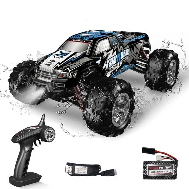 Voiture télécommandée rapide tout terrain Shop Radiocommandé Bleu - 1 batterie Oui